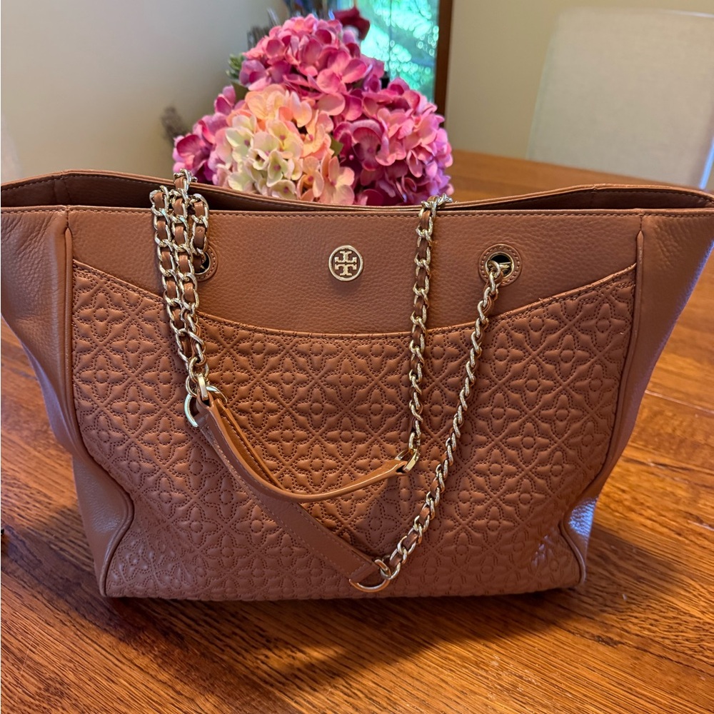 TORY BURCH - Bryant East West Leather Tote